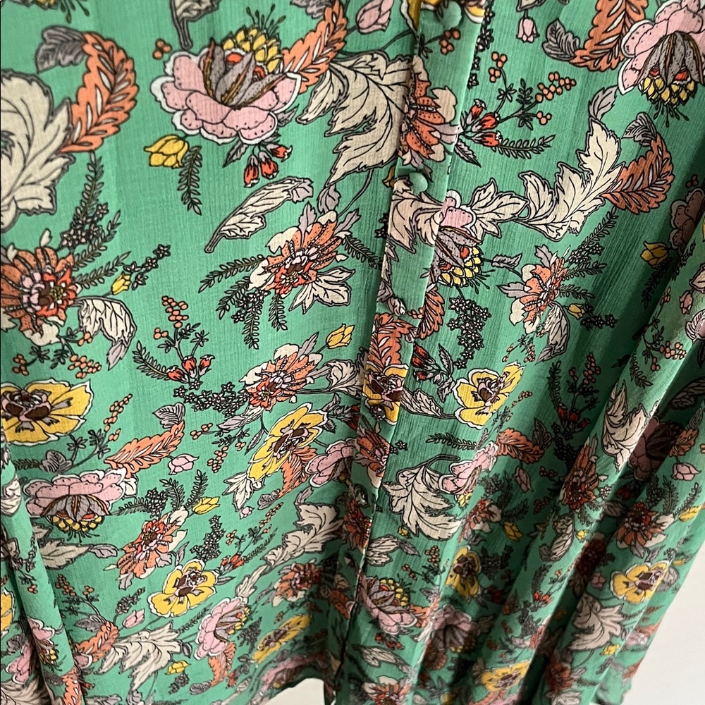 Free people - Earthfolk Maxi Dress- Green Floral - Picture 9 of 14